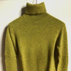 COS Chartreuse turtleneck